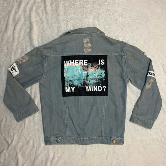 AIERYIYI Jackets & Blazers - Where Is My Mind? Denim Jacket